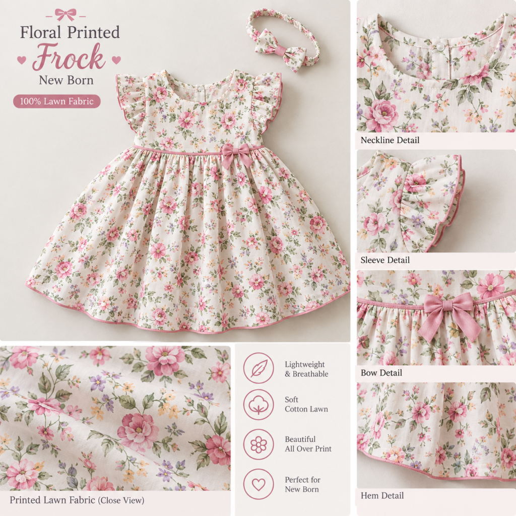 Floral Printed Frock